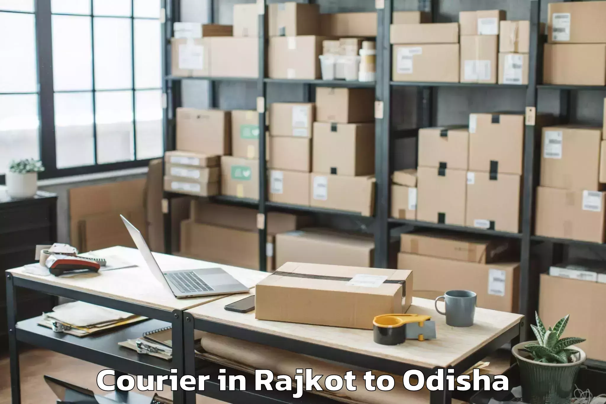 Rajkot to Dharamgarh Courier Booking